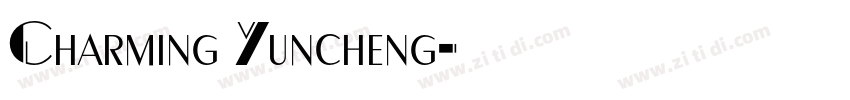 Charming Yuncheng字体转换